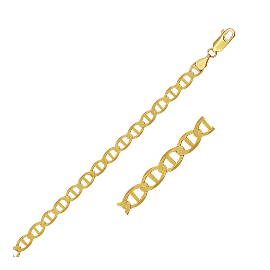 14k Yellow Gold Mariner Link Chain (5.10 mm)