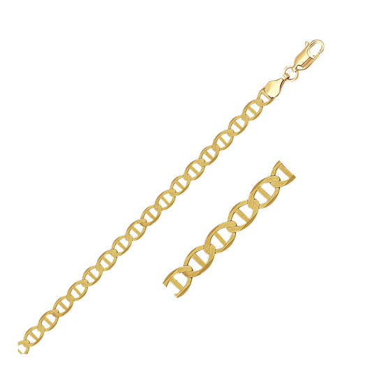 14k Yellow Gold Mariner Link Chain (4.50 mm)