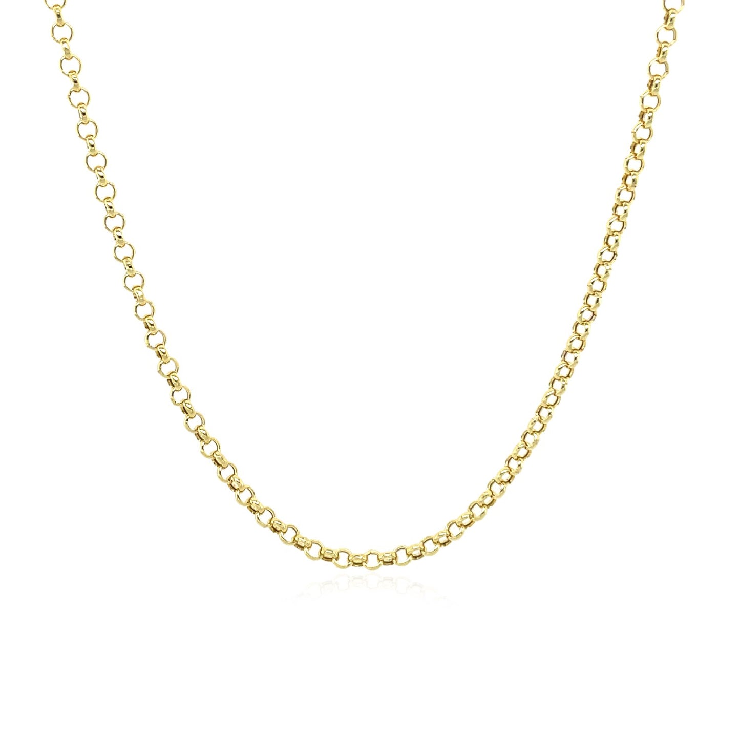 10k Yellow Gold Rolo Chain  (1.90 mm)