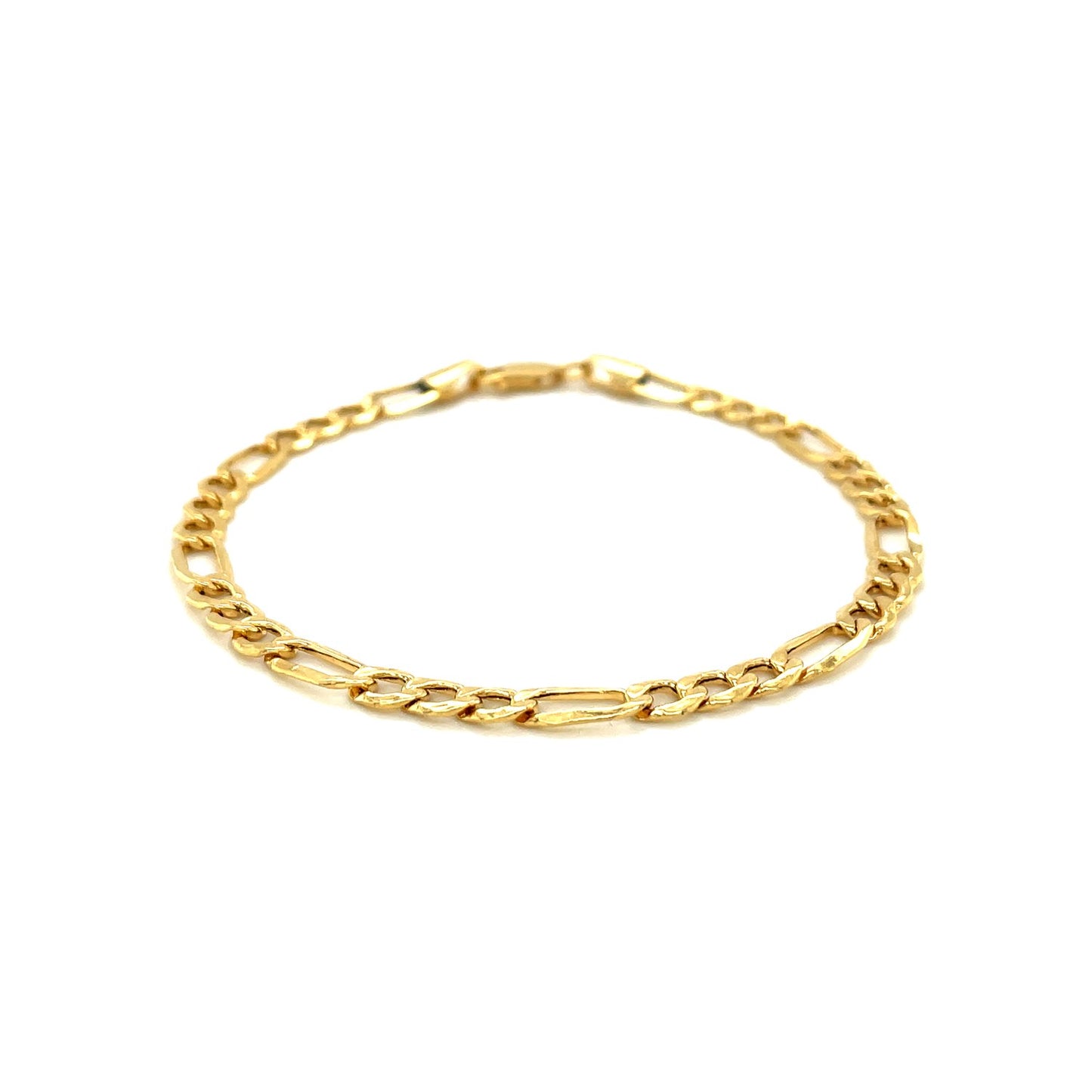 14k Yellow Gold Lite Figaro Bracelet (4.70 mm)