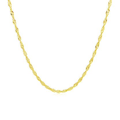 10k Yellow Gold Singapore Chain (1.50 mm)