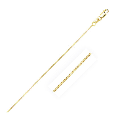 14k Yellow Gold Classic Box Chain (0.60 mm)