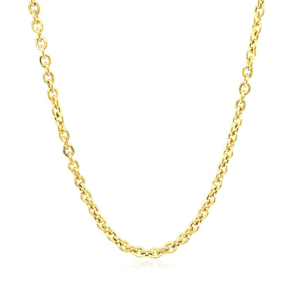 14k Yellow Gold Forsantina Lite Cable Link Chain (2.90 mm)