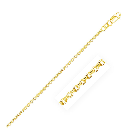 14k Yellow Gold Rolo Chain (2.5 mm)