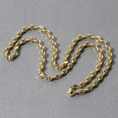 14k Yellow Gold Anchor Chain (4.50 mm)