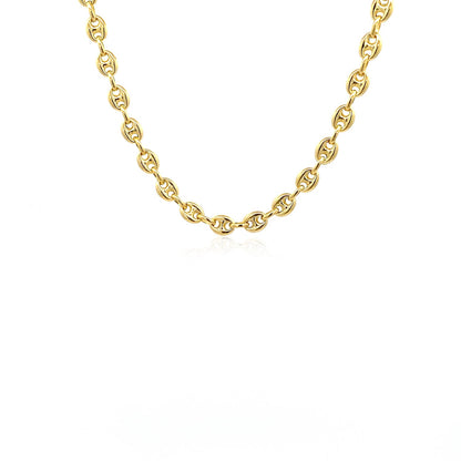 14k Yellow Gold Puffed Mariner Link Chain (4.70 mm)