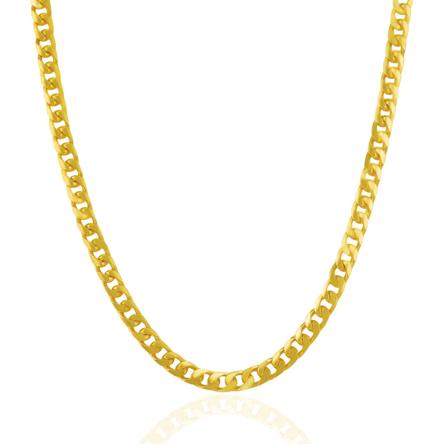 14k Yellow Gold Solid Miami Cuban Chain (5.00 mm)