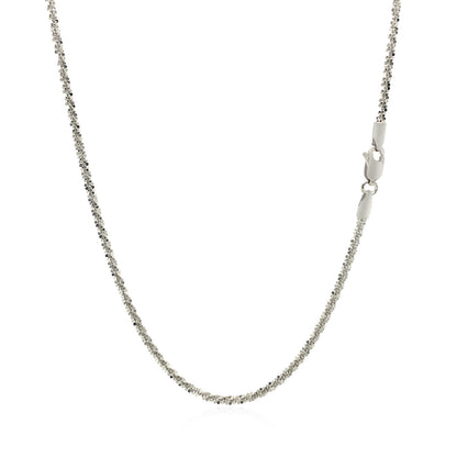 14k White Gold Sparkle Chain  (1.50 mm)