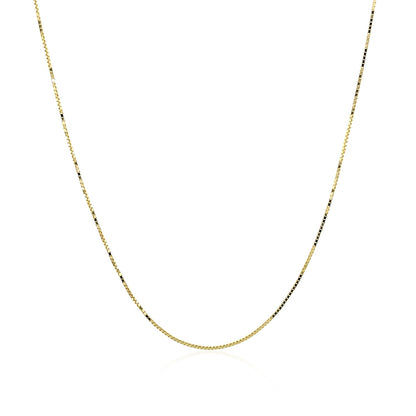 14k Yellow Gold Classic Box Chain (0.60 mm)