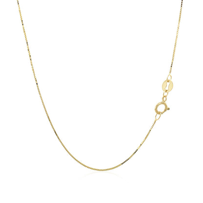 14k Yellow Gold Classic Box Chain (0.60 mm)