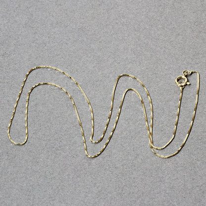 14k Yellow Gold Classic Box Chain (0.45 mm)