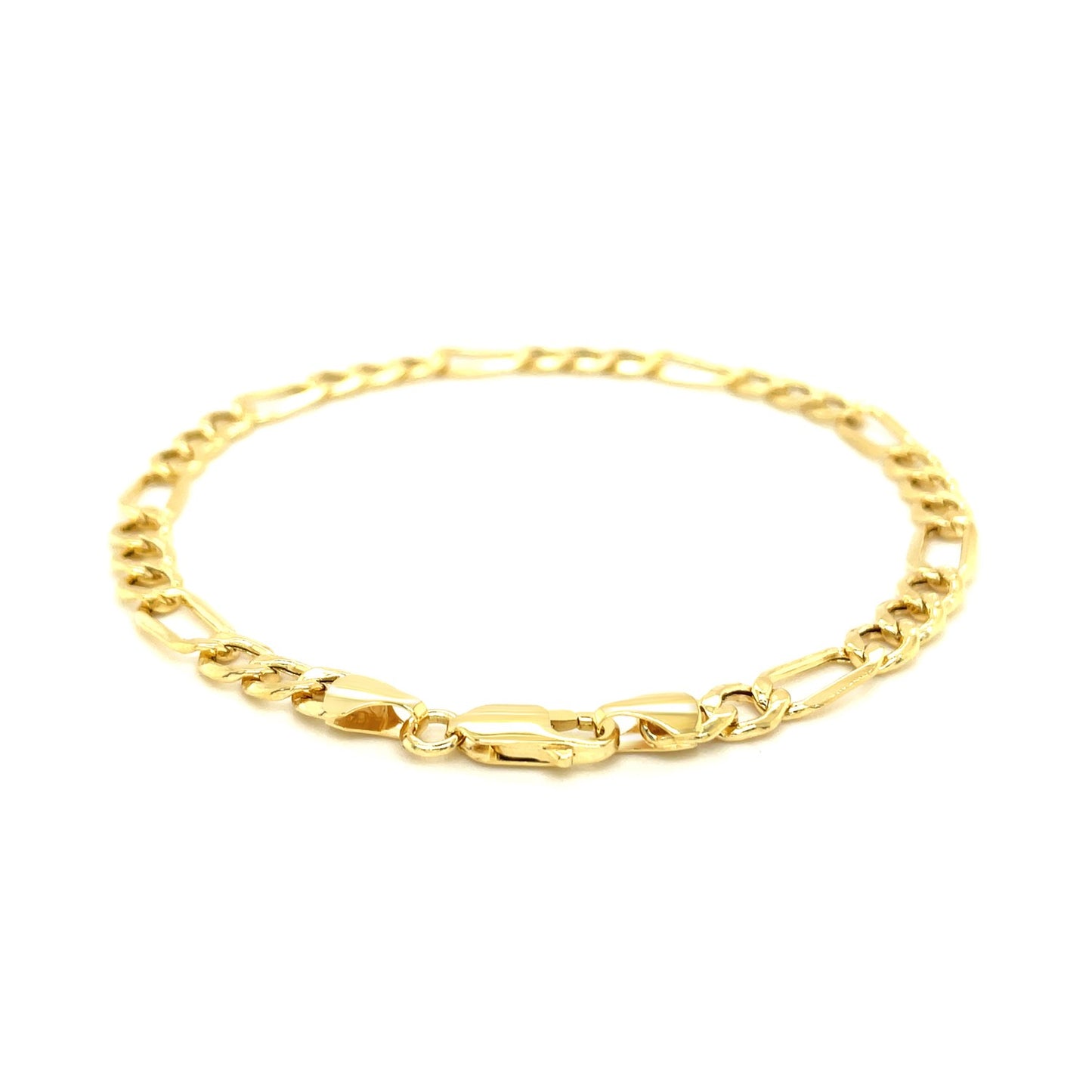 14k Yellow Gold Lite Figaro Bracelet (5.60 mm)