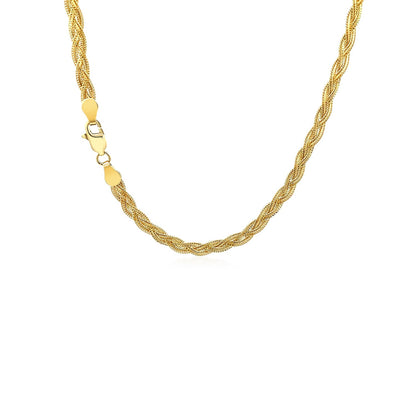 14k Yellow Gold Braided Chain (3.50 mm)