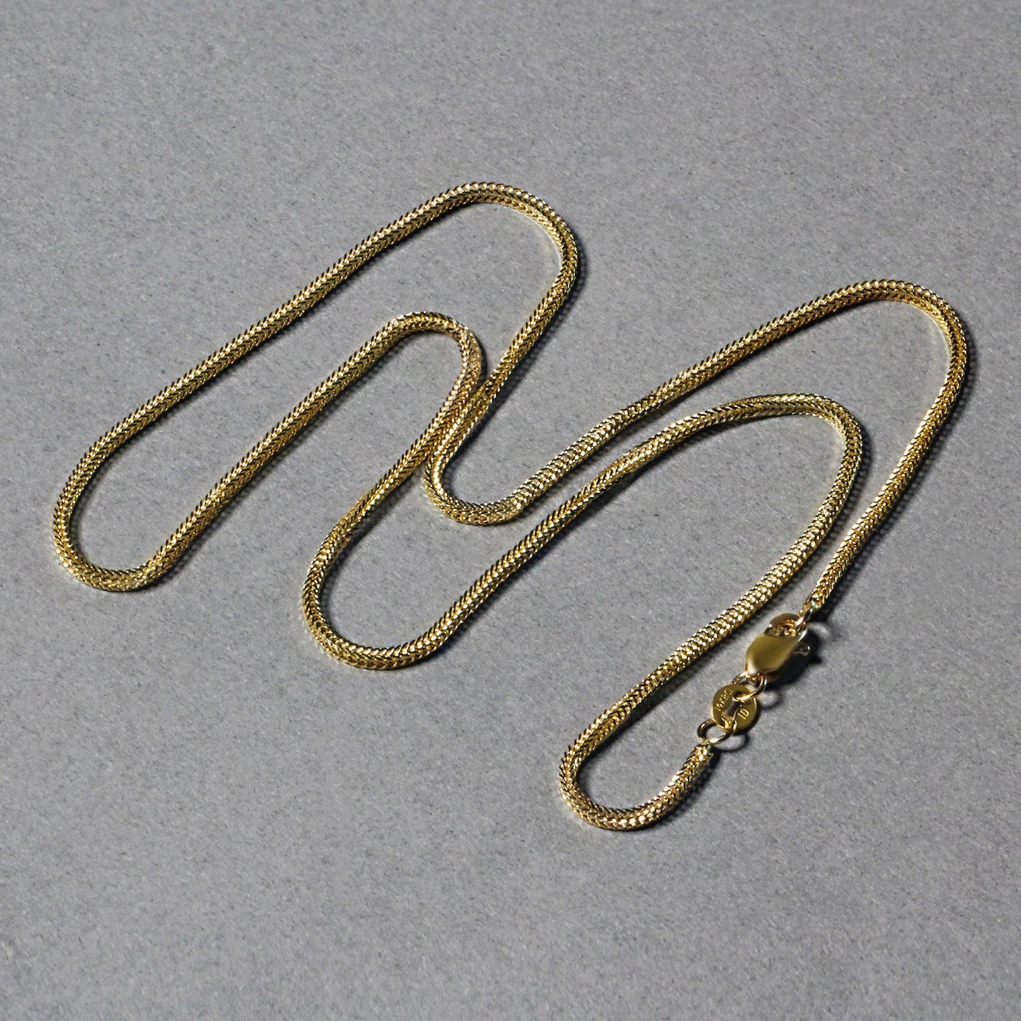 14k Yellow Gold Foxtail Chain (1.00 mm)