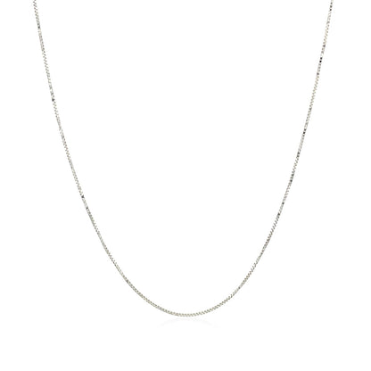 10k White Gold Classic Box Chain (0.45 mm)