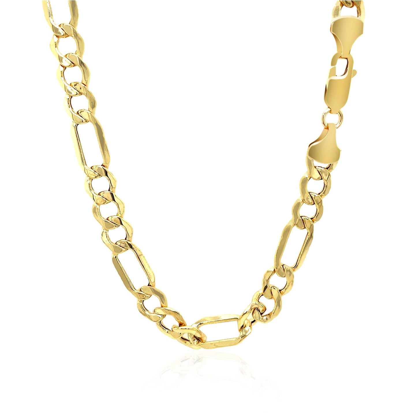 10k Yellow Gold Lite Figaro Chain (6.60 mm)