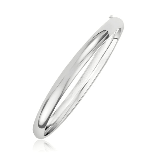 Classic Bangle in 14k White Gold (5.00 mm)