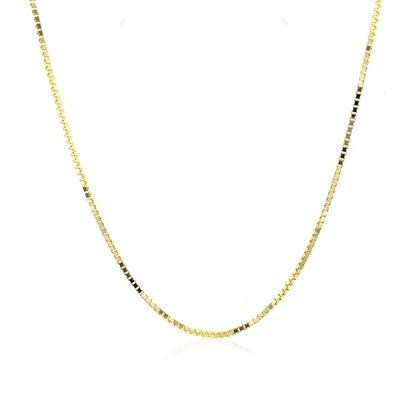 14k Yellow Gold Classic Box Chain (0.85 mm)