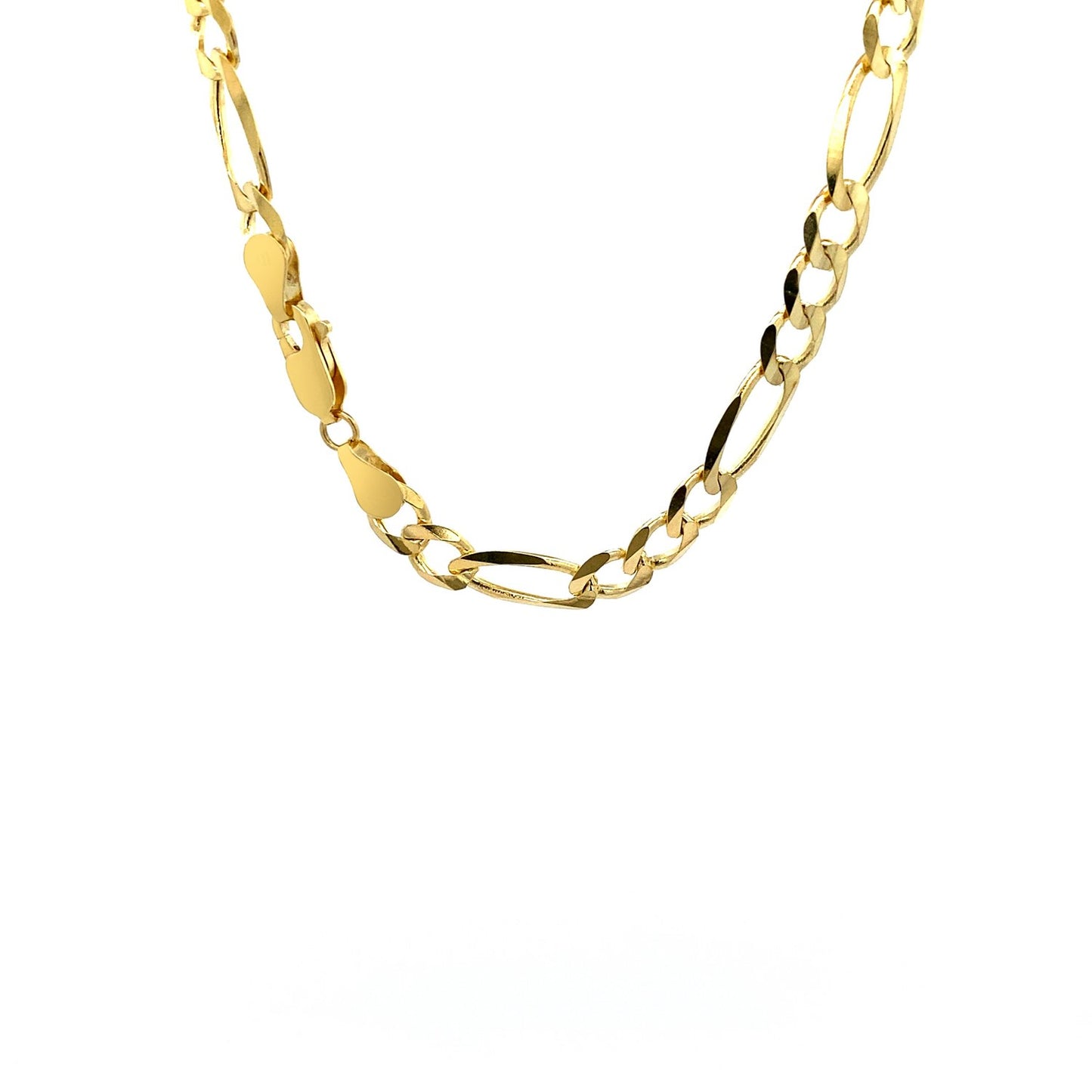 14k Yellow Gold Solid Figaro Chain (6.00 mm)