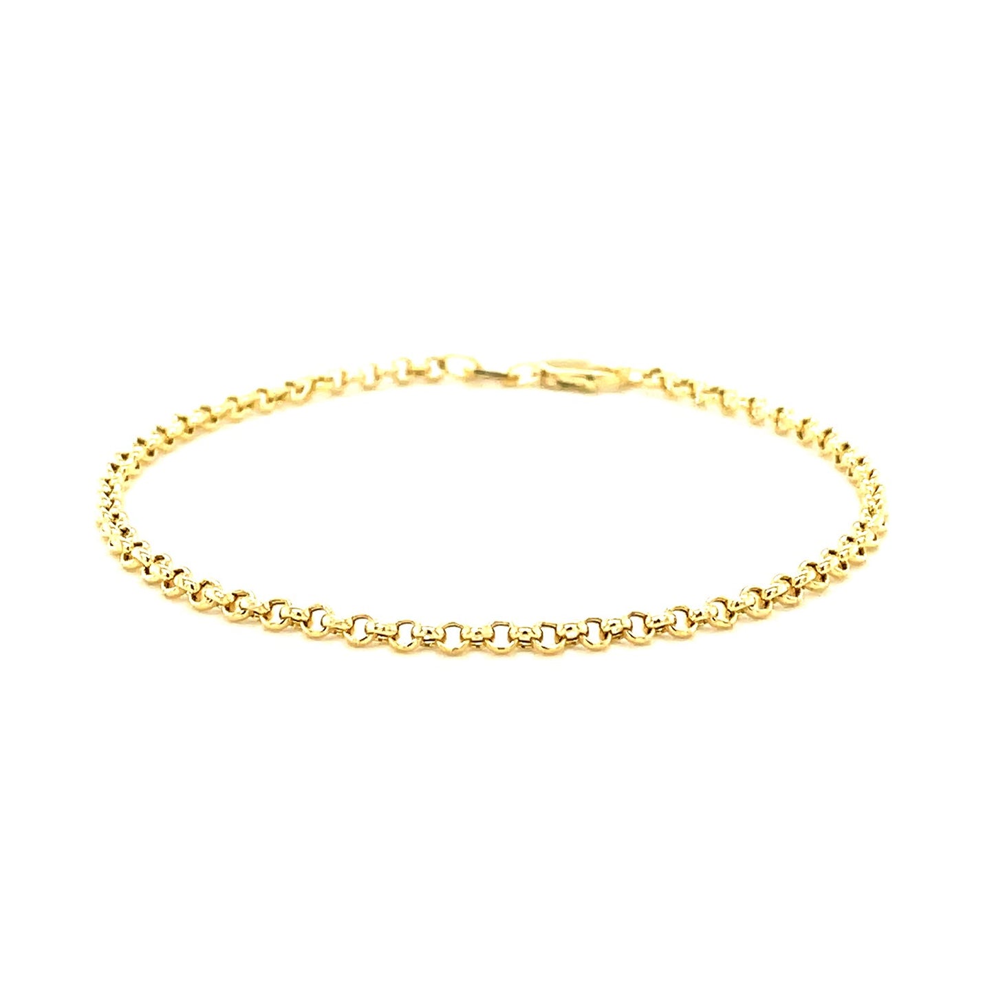 14k Yellow Gold Rolo Bracelet  (2.50 mm)