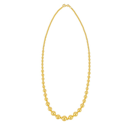 Graduated Statement Pallina Necklace in 14K Yellow Gold