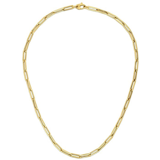 10K Yellow Gold Lite Paperclip Chain (4.20 mm)