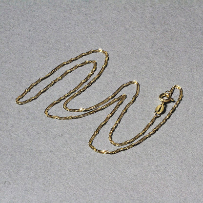 14k Yellow Gold Singapore Chain (1.30 mm)