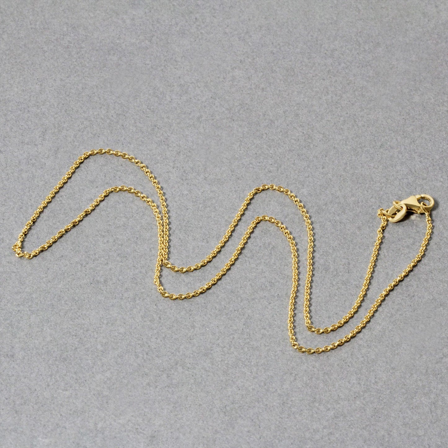 14k Yellow Gold Round Cable Link Chain (1.20 mm)