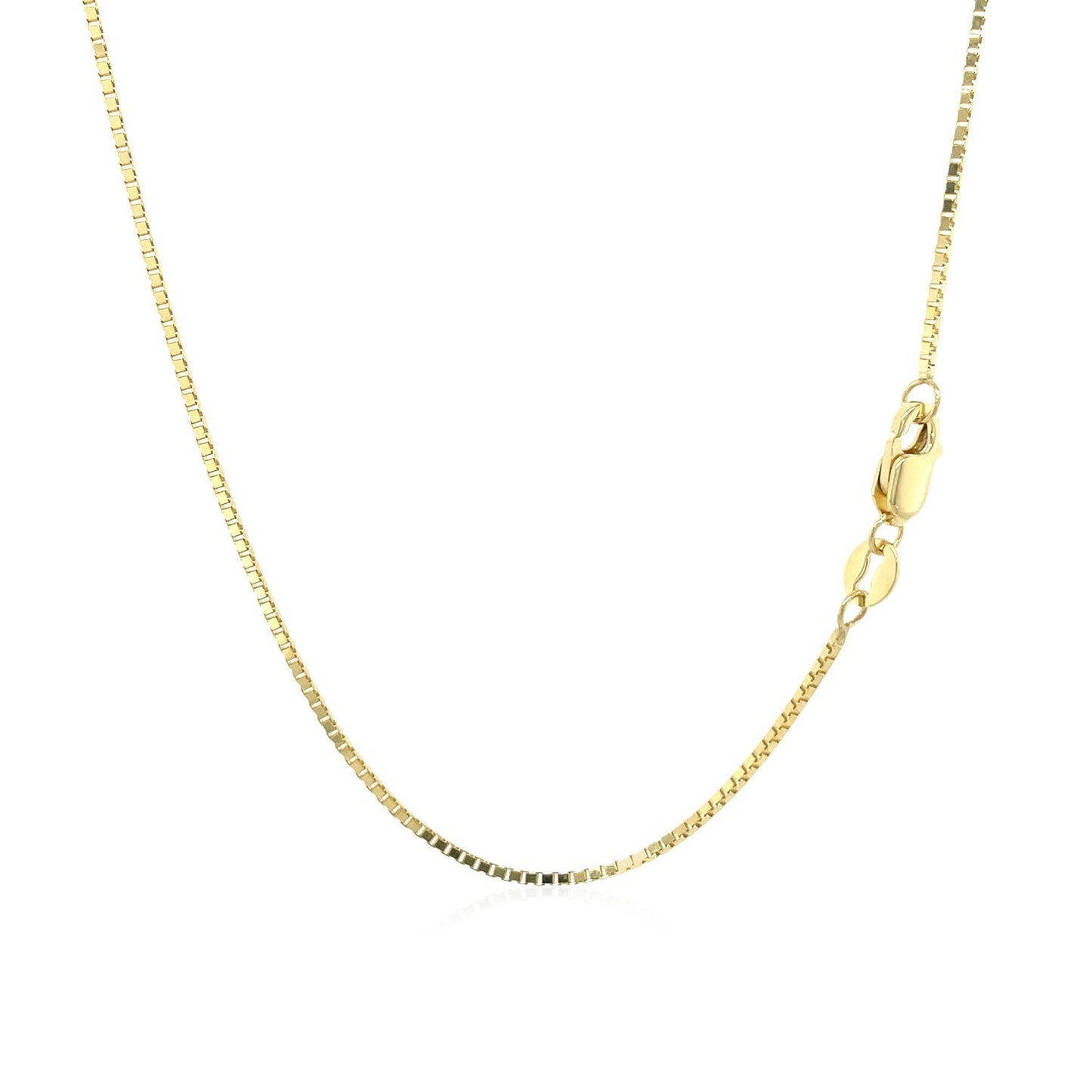 18k Yellow Gold Classic Box Chain (0.85 mm)