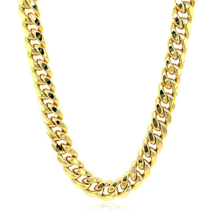 10k Yellow Gold Semi Solid Miami Cuban Chain (9.10 mm)