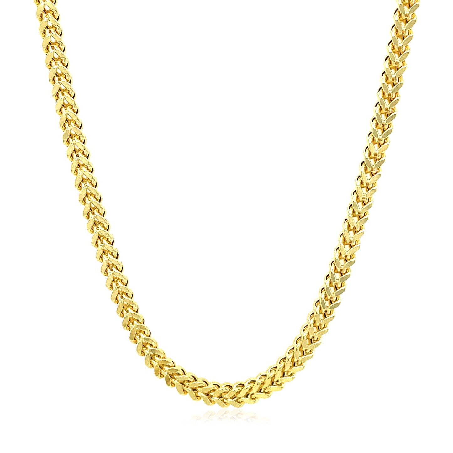 14k Yellow Gold Square Franco Chain (3.00 mm)