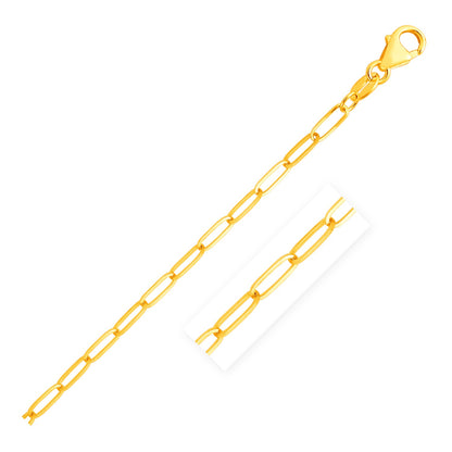 14K Yellow Gold Paperclip Chain (4.0 mm)