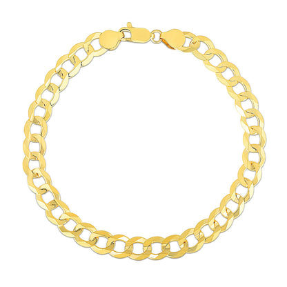 10k Yellow Gold Curb Bracelet (7.00 mm)