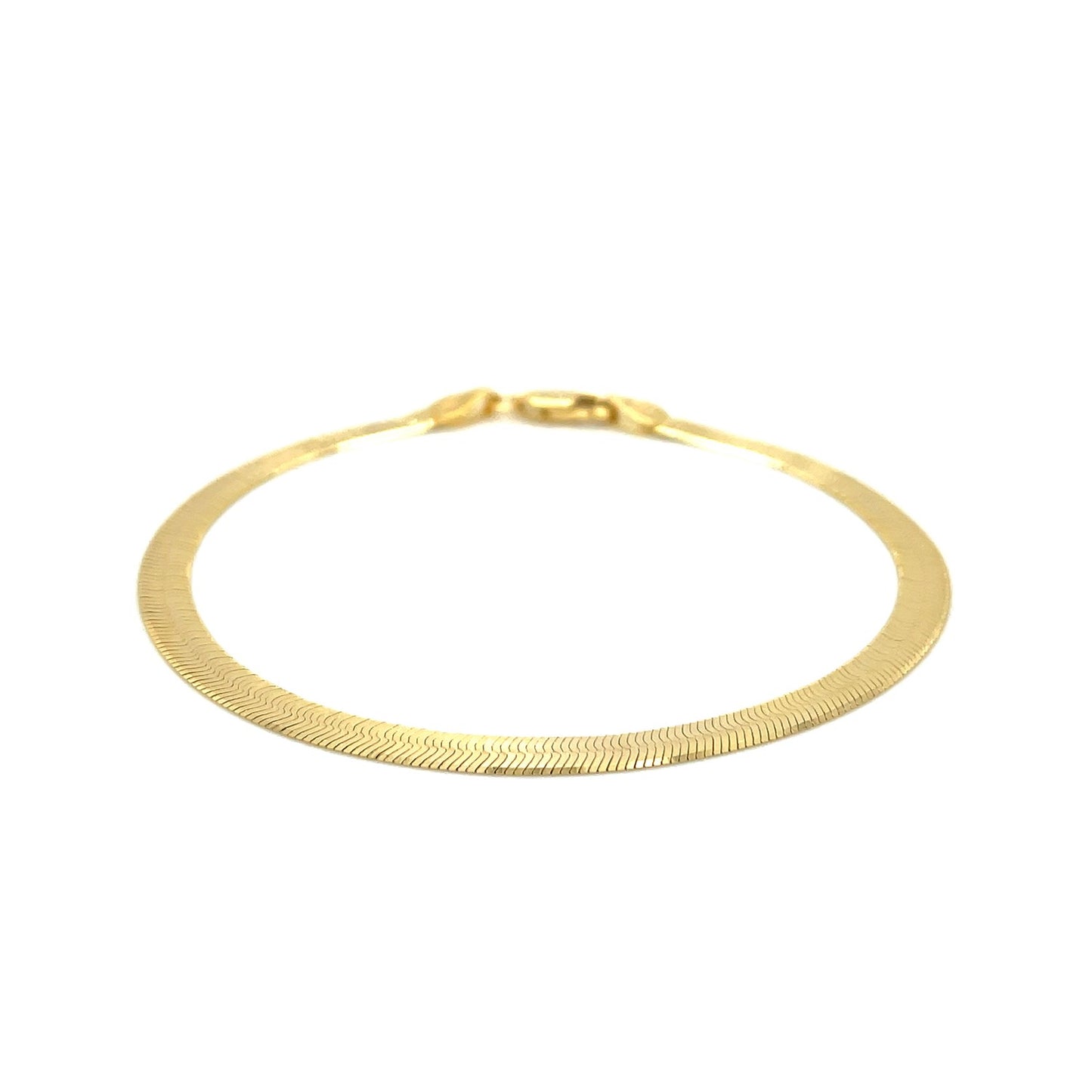 14k Yellow Gold Super Flex Herringbone Bracelet (3.80 mm)