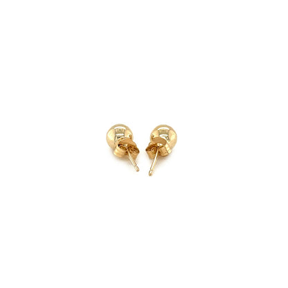 14k Yellow Gold Round Stud Earrings (5mm)