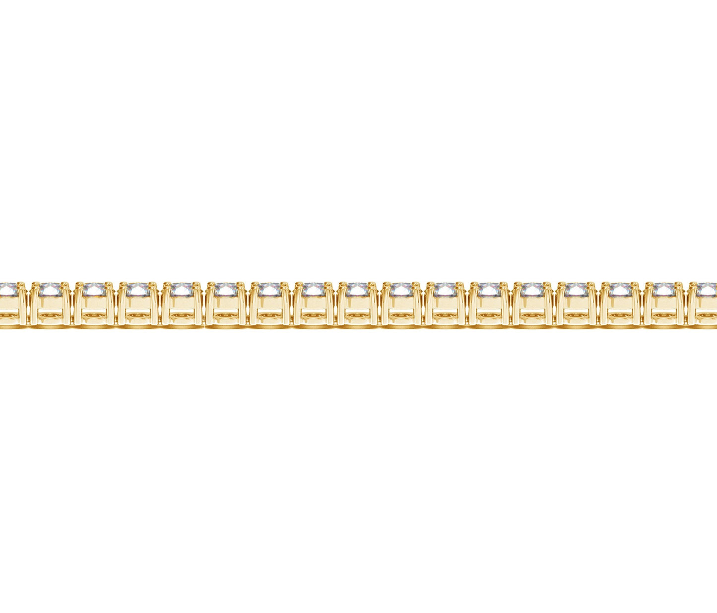 Lab Grown Round Diamond Tennis Bracelet in 14k Yellow Gold (6 cctw F/G  VS2/SI1)