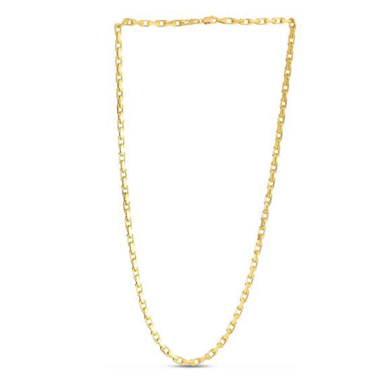 14k Yellow Gold French Cable Link Chain (3.60 mm)